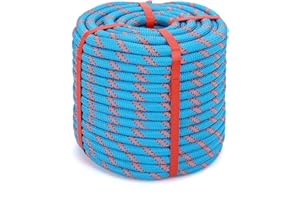 CAPHREMIEL Arborist Rope Climbing Rope Outdoor Rope Sailing Rope Heavy Duty Rope 1/2 Inch Rope 48 Strands Bull Rope for Construction Climbing Swing Sailing