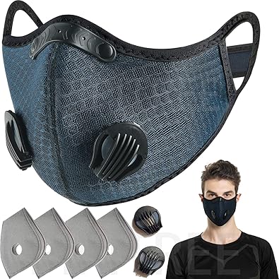 Amazon Com Dust Masks Sport Outdoor Face Masks With Exhalation Valves Adjustable Masks Activated Carbon Filter Masks Men Cycling Motorcycle Jewelry