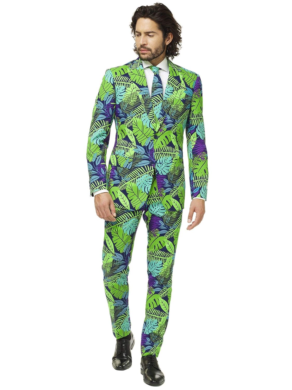 opposuits Tropical Suits of High Quality Jacket And Tie Colorful Fancy