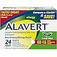 Alavert Allergy 24 Hour Relief, Fresh Mint Flavor, Orally Disintegrating Allergy Tablets, Non-drowsy Antihistamine, Loratadine 10mg, 60 Count