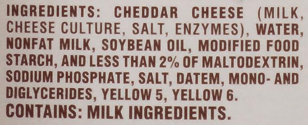 CHEF-MATE GOLDEN CHEDDAR CHEESE SAUCE, CANNED FOOD FOR MAC AND CHEESE, 6 LB 10 OZ (#10 CAN BULK)