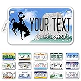 InkMyPlate Personalized Wyoming Small License Plate