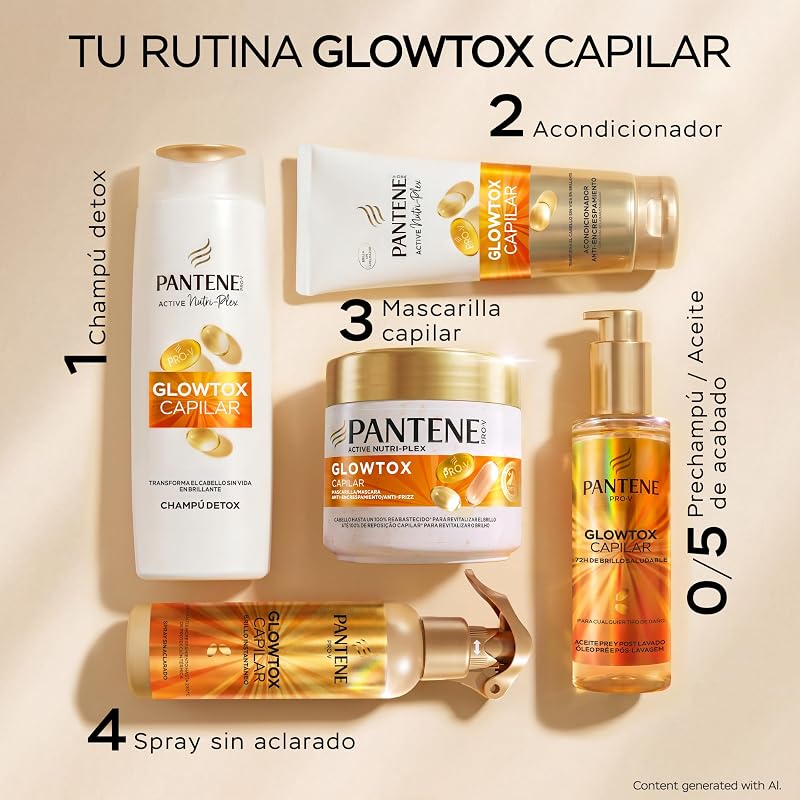 Pro-V Glowtox Capilar Champú Detox + Acondicionador Pelo Brillante — foto 6 de 6
