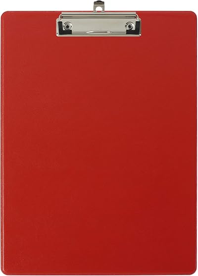Exacompta Balacron A4 Clipboard with Pocket Red