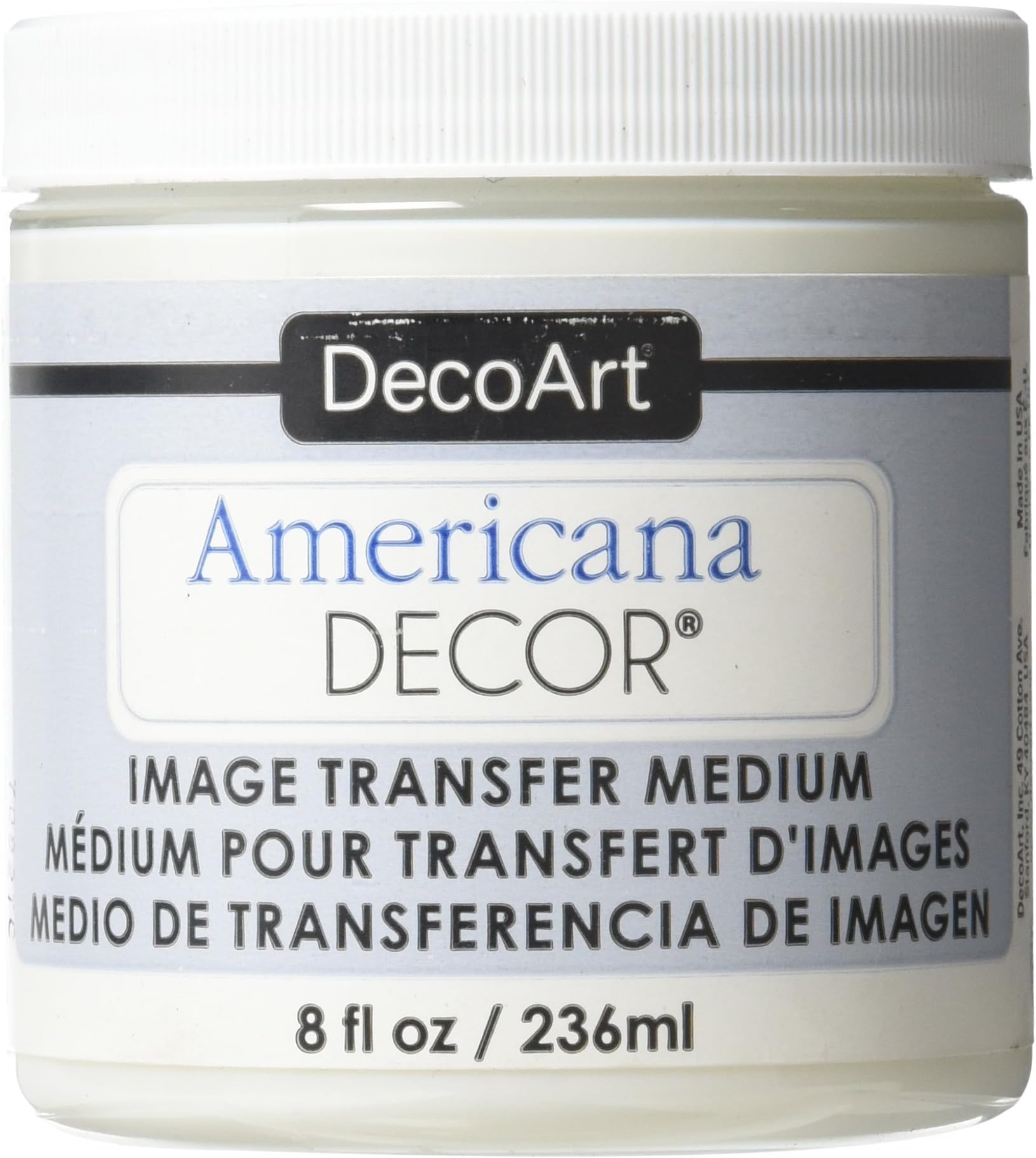 Deco Art Clear-Image Transfr Medium, Acrylic, Multicolour, 236 ml (Pack of 1)