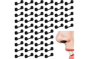 Dimeho 100 Pieces Nose Plug Filter Disposable Nose Dust Filters Bulk Sponge Nostril Filters for Spray Tanning Welding Dust Allergies DustConstruction Areas (Black)