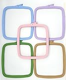 Nurge 5Pcs Plastic Large Square Embroidery