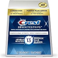 Crest 3D White Whitestrips Professional Effects, At-Home Teeth Whitening Kit, 22 Treatments, 13 Levels Whiter