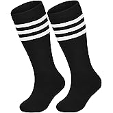 Urban Virgin Kids Soccer Socks Athletic Knee High Tube Toddler Baseball and Football Socks for Boys and Girls