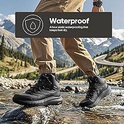 NORTIV 8 Men's Lightweight Hiking Boots Waterproof