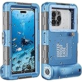 Towevine 2026Underwater Snorkeling Diving Phone Case for iPhone 17/16/15/14/13/ Pro Max/XR/XS/X Galaxy S24/S23/S22.[50ft/15m] Professional Scuba Dive Waterproof Case Underwater Photo Video Blue