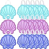 Sweetude 24 Pcs Mermaid Seashell Party Favors Bags Non-Woven Reusable Candy Goodie Gift Treat Bags with Handles for Mermaid Decor Summer Under the Sea Ocean Birthday Party Supplies