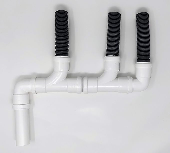 BITS4REASONS NEW MODEL TRIPLE CARAVAN (3 OUTLET) CARAVAN WASTE WATER OUTLET PIPE SYSTEM ADAPTOR