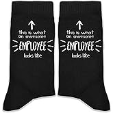 XZMBQ This Is What an Awesome Employee Looks Like Socks – Funny Office Gift for Employee Gifts for Birthday, Christmas, Work Anniversary, or Employee Appreciation.(184)