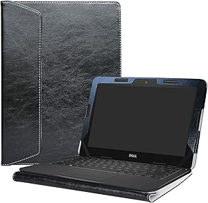 Alapmk Protective Case Cover for 11.6" Dell Chromebook 11 5190/Chromebook 5190 3100 2-in-1 Education/Latitude 11 2-in-1 3190 3189 Education/Inspiron Chromebook 11 2-in-1 3181 Laptop,Black