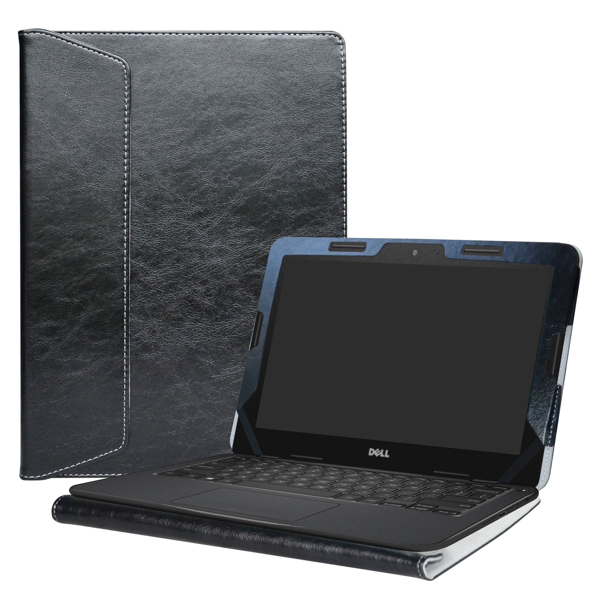 Alapmk Protective Case Cover For 11.6" Dell Chromebook 11 5190/Chromebook 5190 3100 2-in-1 Education/Latitude 11 2-in-1 3190 3189 Education/Inspiron Chromebook 11 2-in-1 3181 Laptop,Black