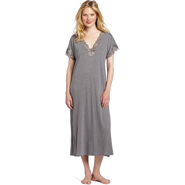 Natori Camisón Zen Floral Mujer, Azul Jaspeado (Heather Night Blue