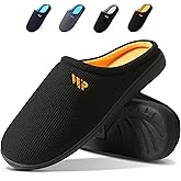 WAIDR Mens Memory Foam Slippers Slip On Warm Shoes House Shoes Indoor Outdoor