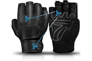 MOREOK Workout Gloves Padded Weight Lifting Gloves for Men/Women, [3MM Gel] Fingerless Grip Gym Gloves Fitness Gloves for Exercise,Hanging,Weightlifting, Cycling, Pull ups, Rowing