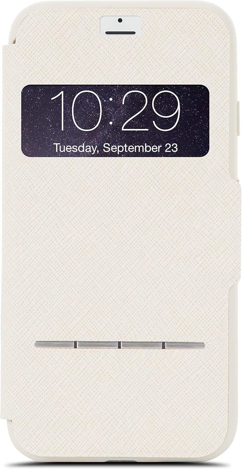 SenseCover for iPhone 8 / iPhone 7 - slim portfolio case with touch cover (Sahara Beige)