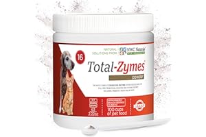 NWC NATURALS Total-Zymes Digestive Enzymes for Dogs and Cats, Unflavored Dog Food Additives for Gut Health with Prebiotic to Support Food Digestion & Absorption, Relieves Gas & Bloating, 100 Servings - 2.2 Ounces