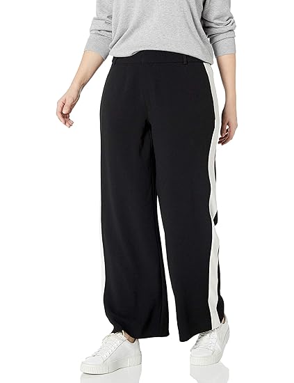plus size side stripe trousers