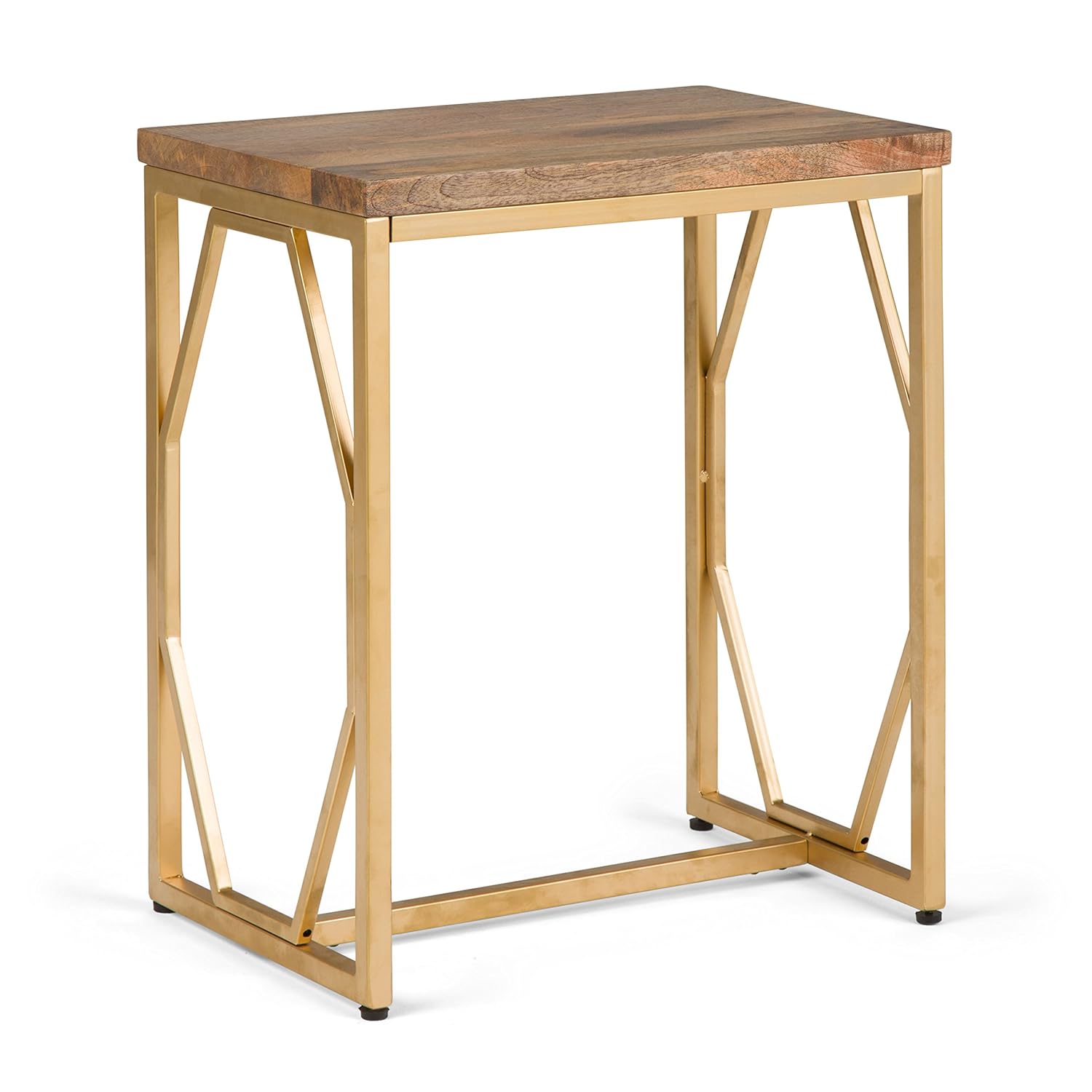 Best wood metal end table rectangle