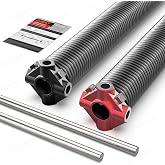 Garage Door Torsion Springs 2" Pair, 0.207X2"X22",Replacement Kit | Winding Bars Included,18,000+ Cycles Tested, Heat-Treated Spring Steel Coils ,with Installation Guide