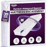 Waterproof Zippered Mattress Protector Twin Size, 6" Deep Pocket | Utopia Bedding Premium 6-Sided Mattress Encasement, Bed Bug Proof Mattress Cover, Dust Mite Proof and Machine Washable