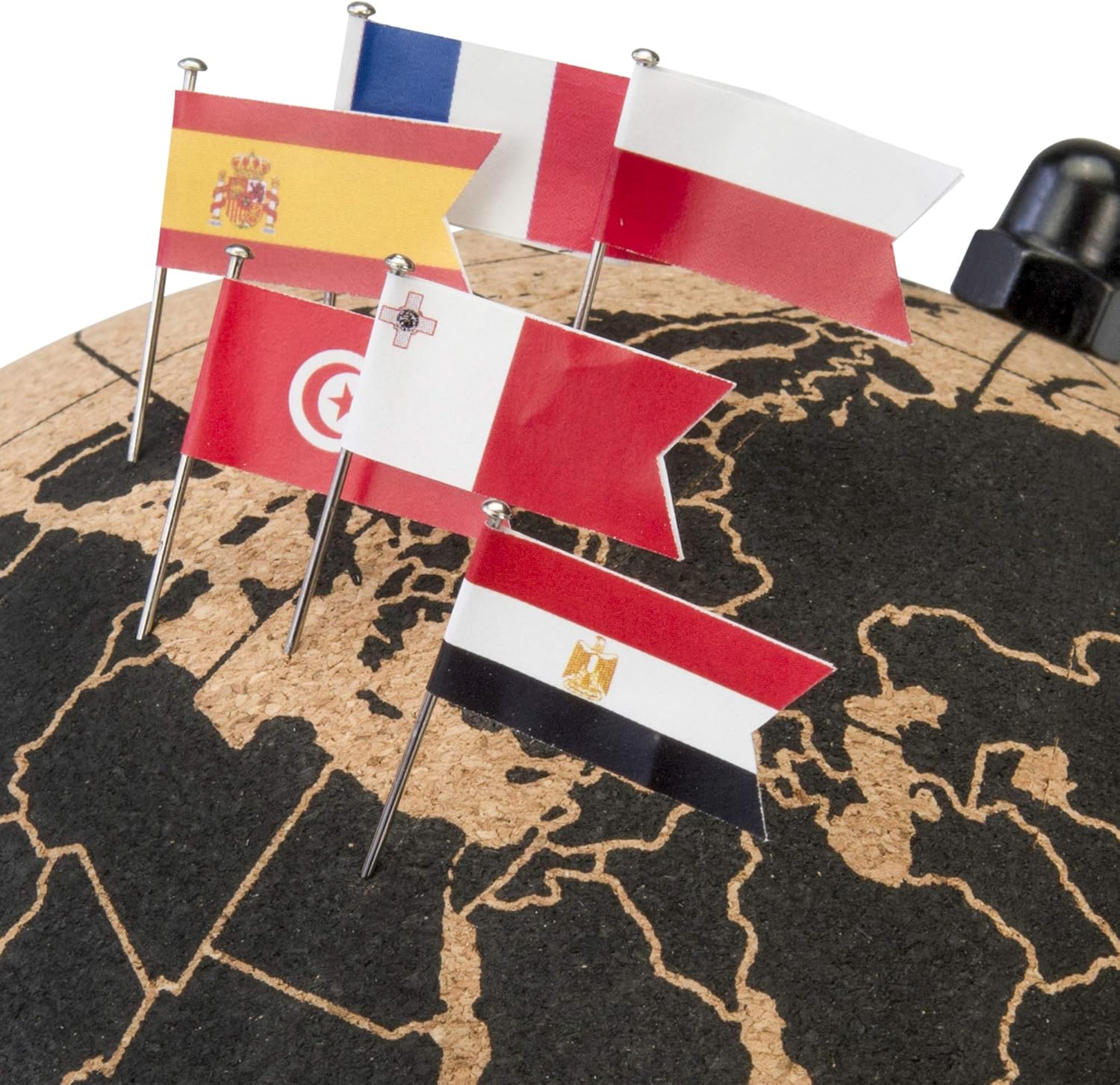 Tripvea Small World Flags Pins Set of flags stickers and metal pins