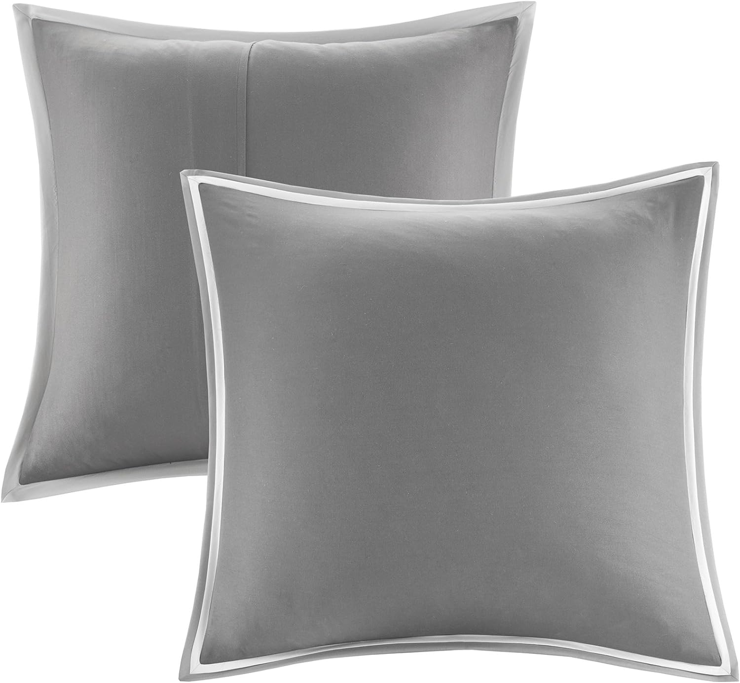 Comfort Spaces Malcom 7 Piece Comforter Set Ultra Soft Microfiber Hypoallergenic Bedding, Queen, Grey: Home & Kitchen