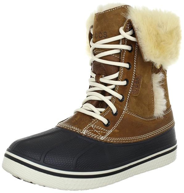 crocs Damen AllCast Luxe Duck Boot Schneestiefel