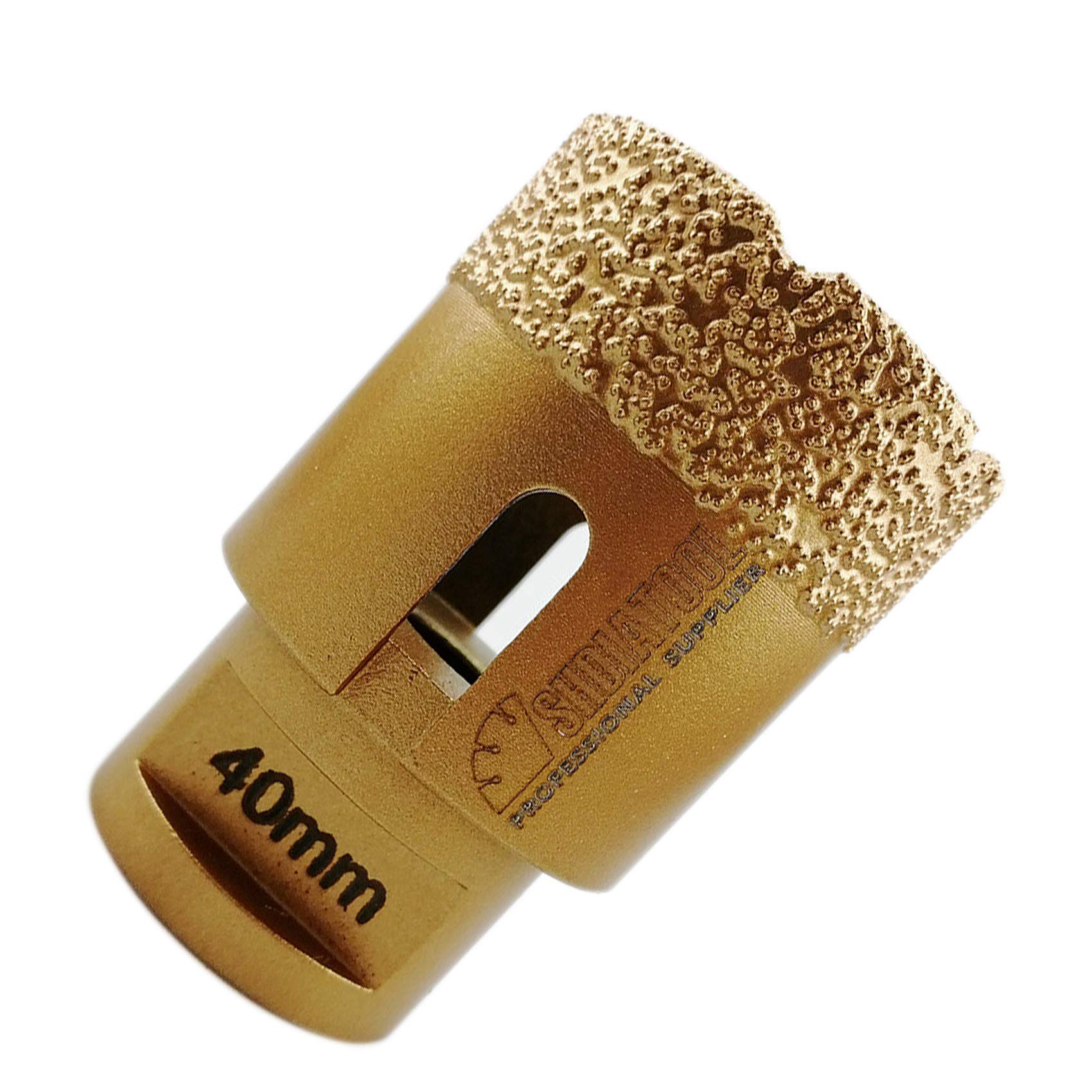 SHDIATOOL Diamond Drill Core Bit Diameter 40mm for Porcelain Tile Granite Marble Dry Drilling