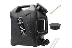 GoCampDirect Camping Water Container - 3.2 Gallan Water Jug with Spigot| Portable Water Tank for Outdoor Hiking Picnic Supplies-Black