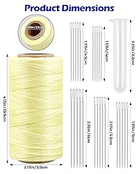 Leather Upholstery Sewing Waxed Thread: PLANTIONAL