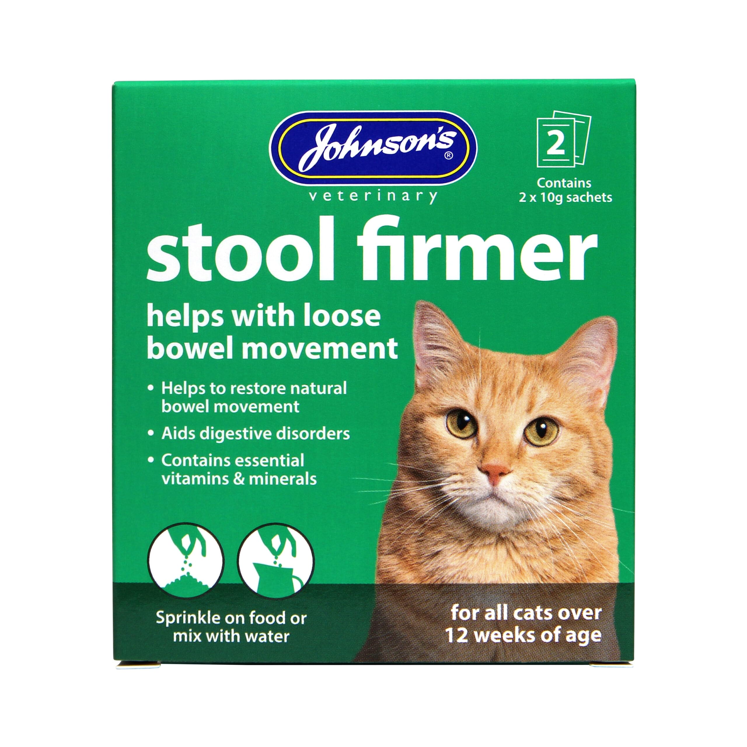Johnson's Vet Products Stool Firmer - Helps With Loose Bowel Movements (For Cats)