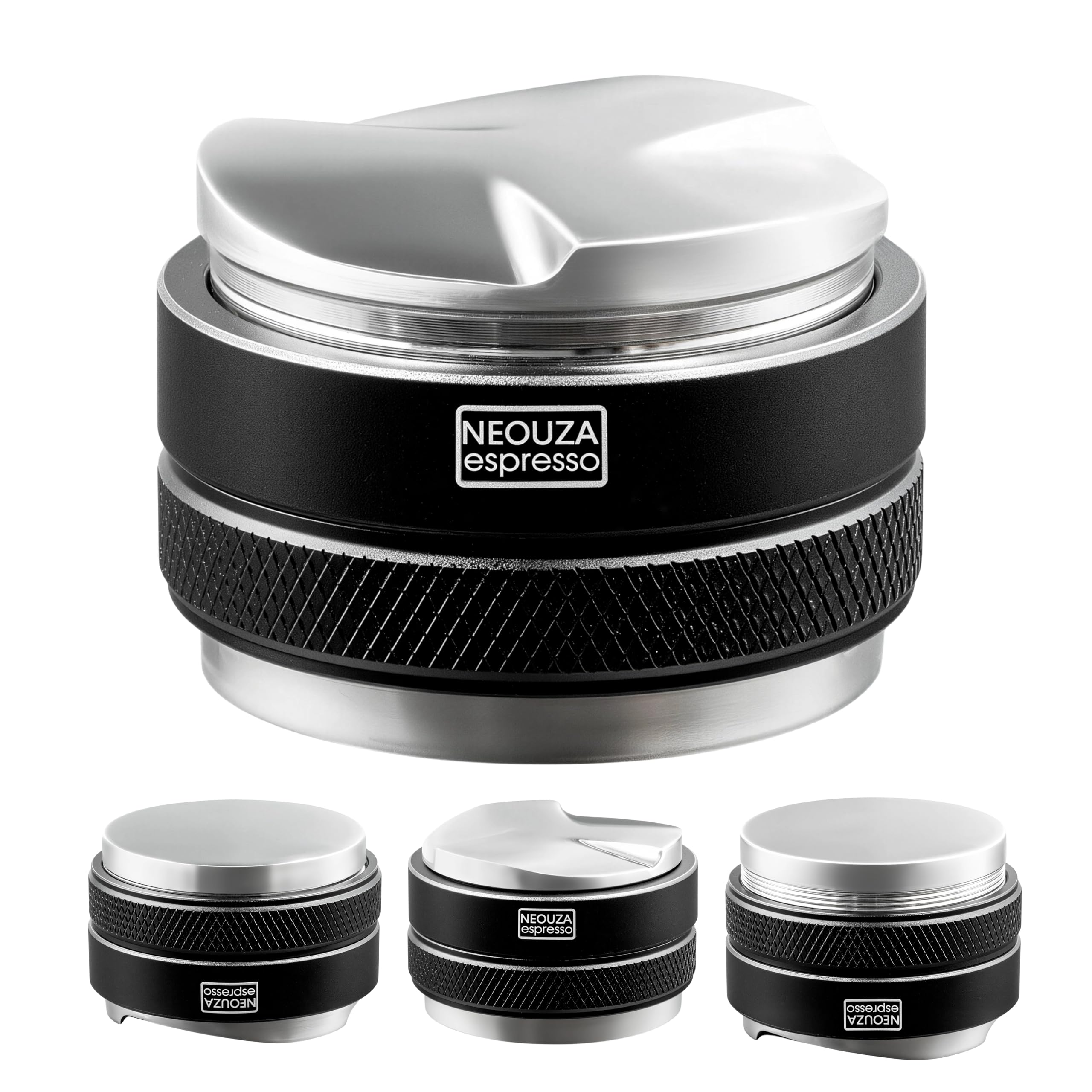 NEOUZA 51mm Coffee Distributor & Tamper 2 in 1, Dual Head Coffee Leveler Fits for 51mm Delonghi Breville Portafilter, Adjustable Depth- Professional Espresso Hand Tampers (Dual-Head Leveler)