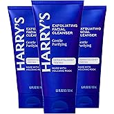Harry's Exfoliating Face Wash for Men, Gentle Facial Skin Care Products with Volcanic Rock Exfoliant, Dermatologist Tested, 5.1 Fl. Oz, 3 Pack