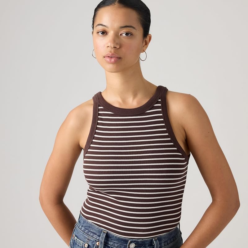 Essential Racer Tank May Stripe Java STR