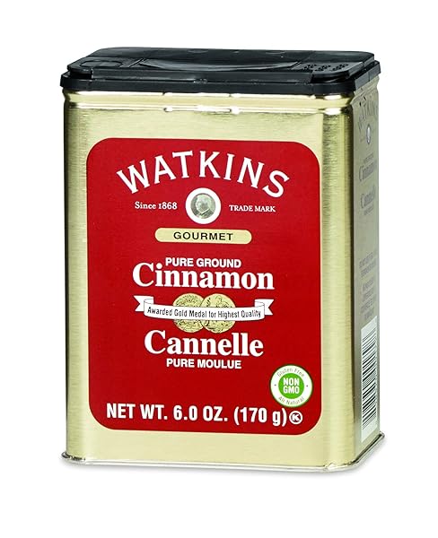 WATKINS GOURMET SPICE TIN, PURE GROUND CINNAMON, 6 OZ. TIN, 1-COUNT