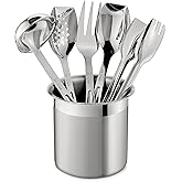 All-Clad Specialty Stainless Steel Kitchen Gadgets 5 Piece Tool Set with Caddy Kitchen Tools, Kitchen Hacks Silver