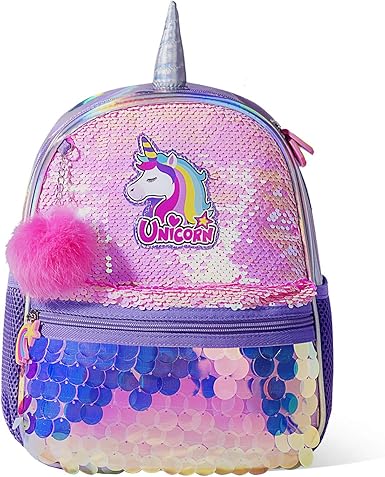 shiny unicorn backpack