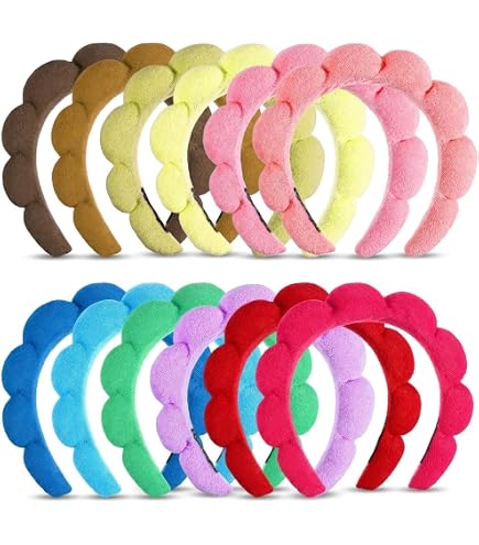 Amazon.com : PercyEffie 10Pcs Spa headband for Women makeup  display picture 2
