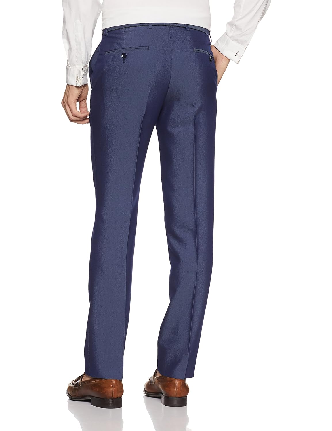 v dot men's slim fit formal trousers