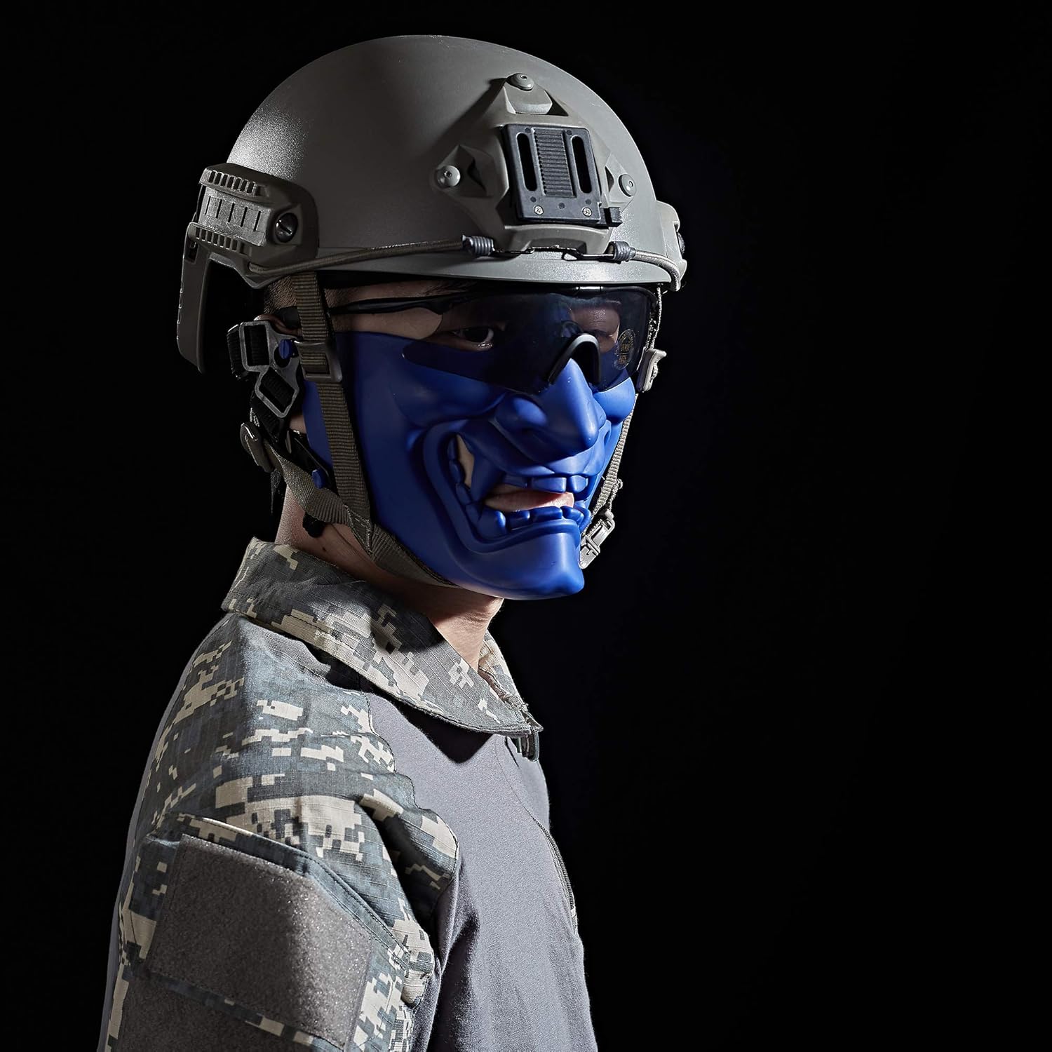  Reikirc Airsoft Face Mask, Half Face Mask One Size Fits Most Lower