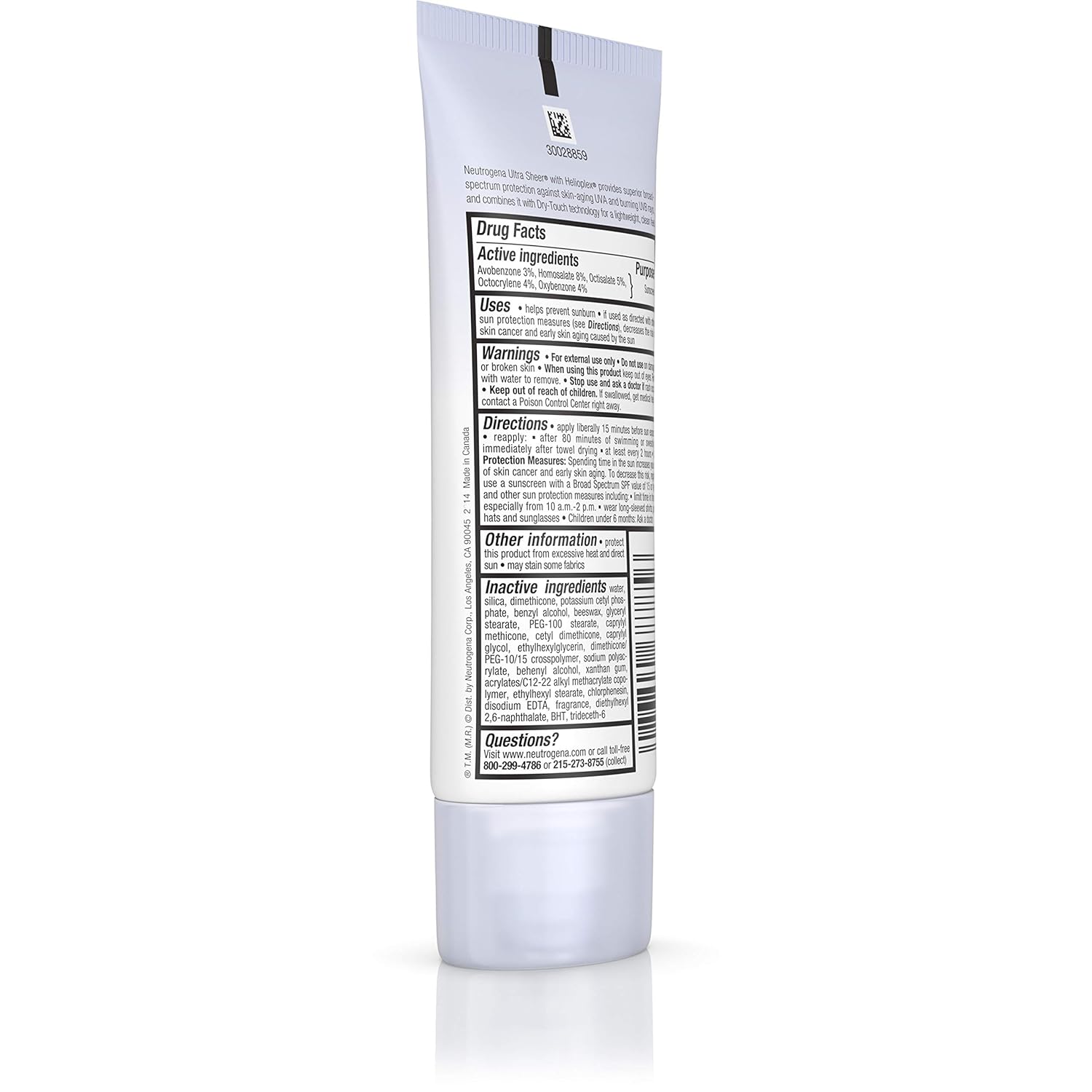 Neutrogena Ultra Sheer Dry-touch Sunscreen, SPF 30, 3 Fl Oz: Beauty