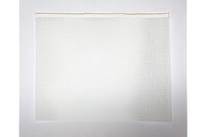 PEPITA Zweigart Mono Deluxe Needlepoint Canvas, 100% Cotton, White, 13 mesh (15" X 12")