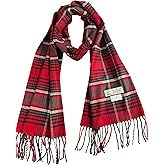 NY GOLDEN FASHION Unisex Cashmere-Feel Scarf, Tartan Plaid Pattern, 72 x 12 Inches, Winter Collection