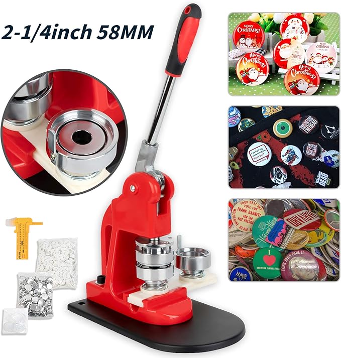 Button Maker 58MM 2.25Inch Button Badge Maker Pins Punch