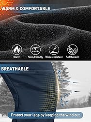 Men's Snow Ski Waterproof Fleece Lined Pants Winter